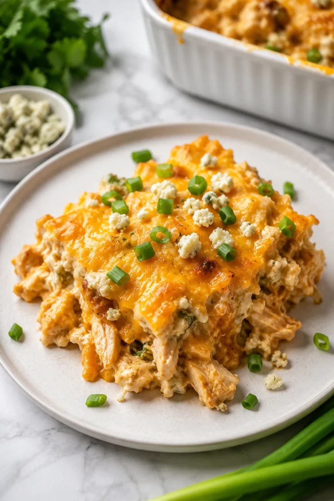 keto buffalo chicken casserole