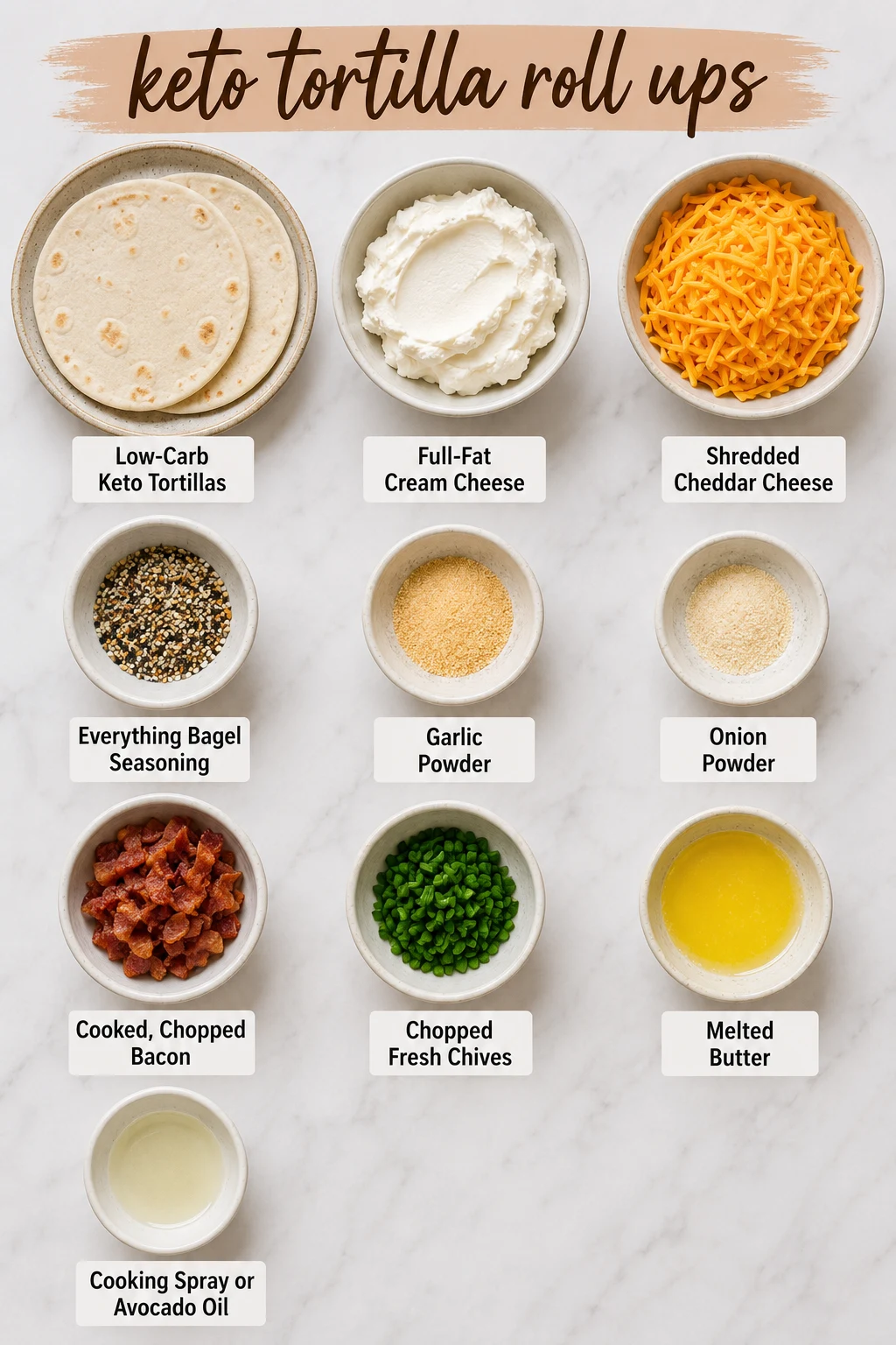 keto tortilla roll ups ingredients