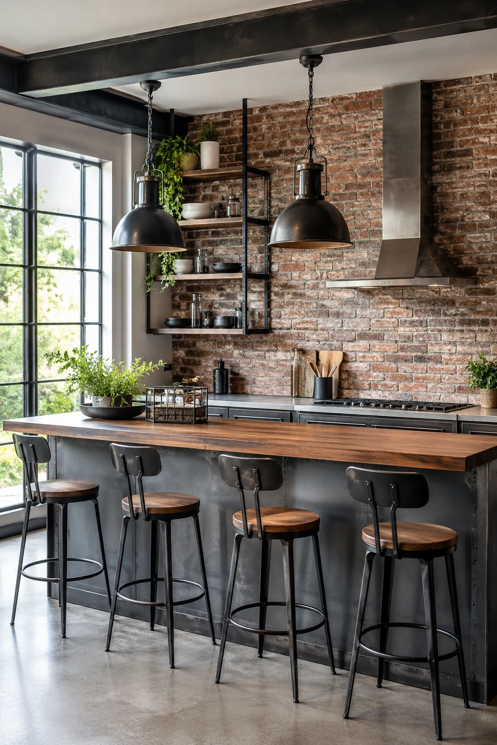 Industrial Kitchen Bar Ideas with Metal Accents — kitchen bar ideas