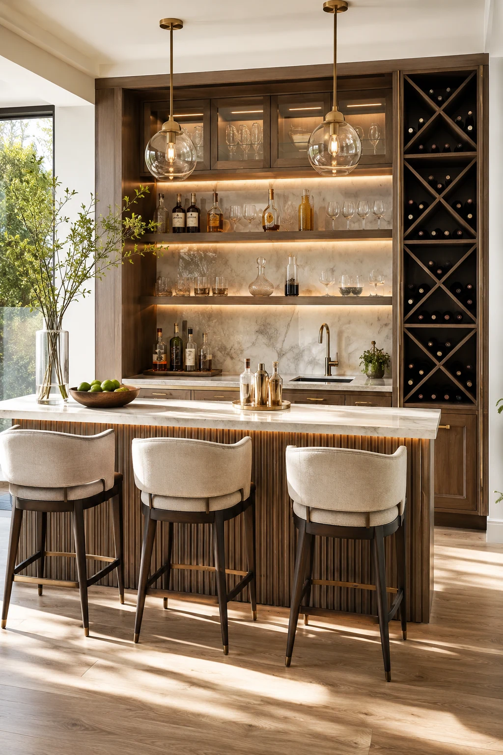 Design an Entertaining Bar with Built-In Storage — kitchen bar ideas