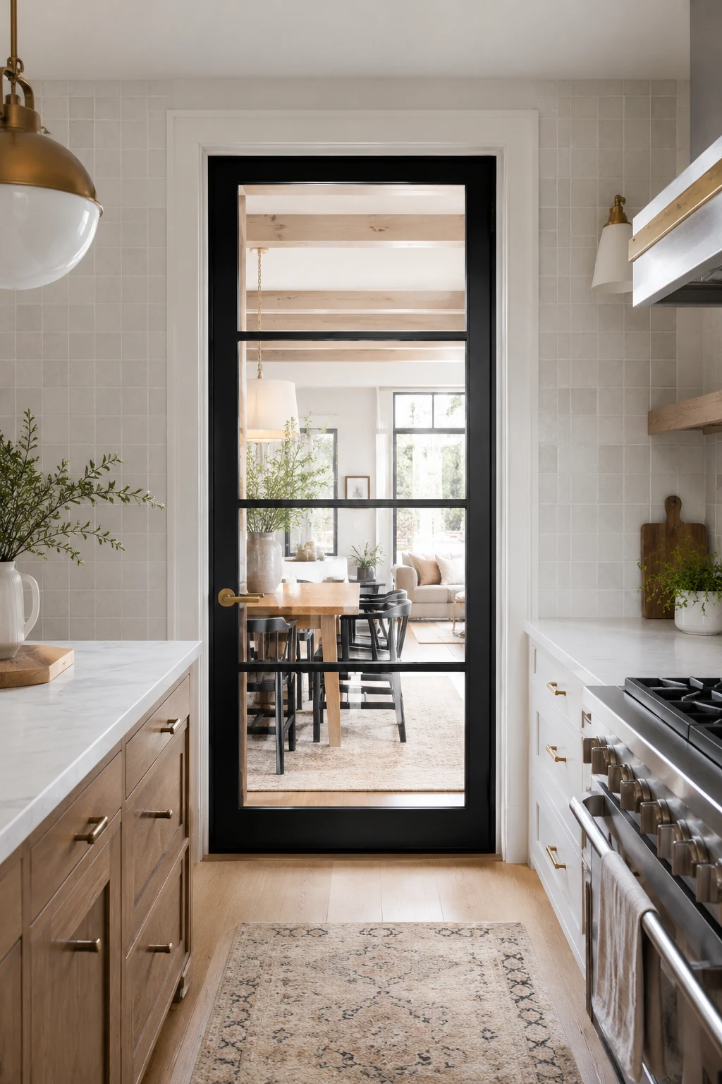Brighten Your Home with a Glass Panel Door — kitchen door ideas