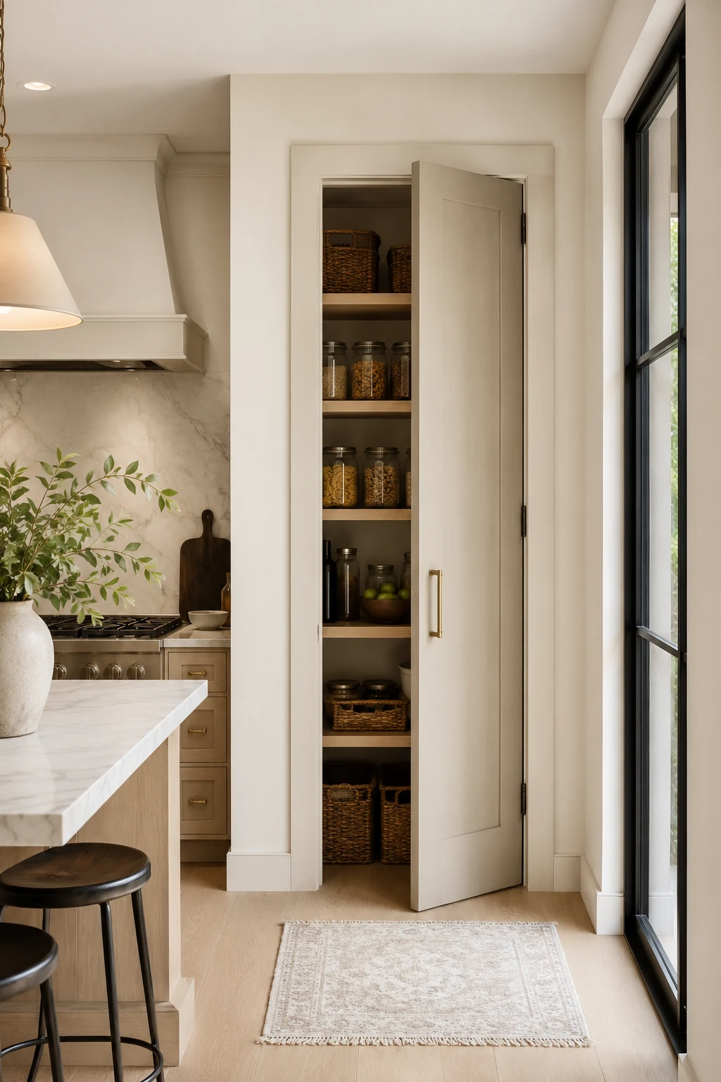 Hide Everyday Clutter with a Stylish Pantry Door — kitchen door ideas