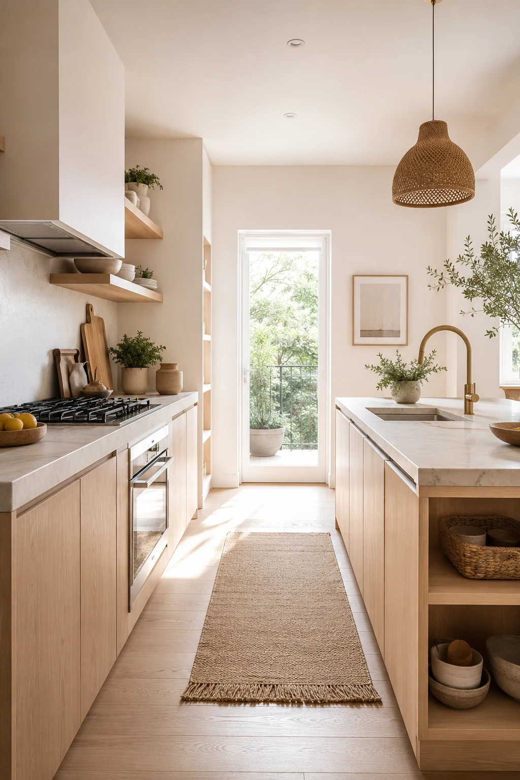 Choose Light Natural Materials for a Warmer Look — kitchen ideas for small spaces