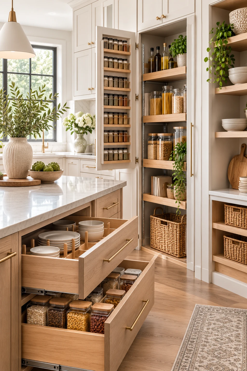 Maximize Storage With Custom Organization — kitchen renovation ideas