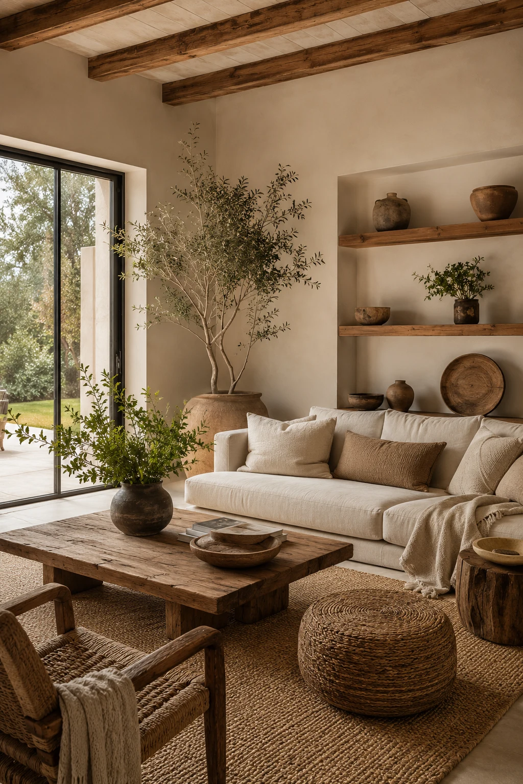 Living Room Design Inspiration with Natural Materials — living room design inspiration
