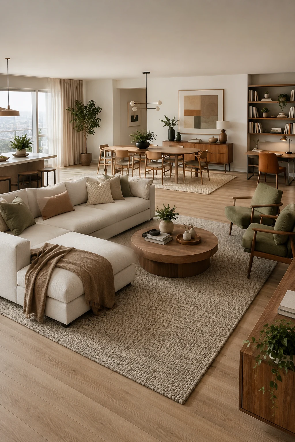 Define Every Zone with the Perfect Area Rug — living room inspiration apartment