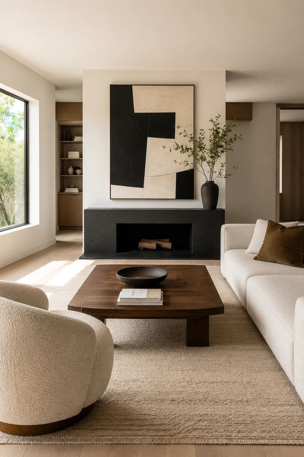 Create One Strong Focal Point Instead of Several — living room inspiration apartment