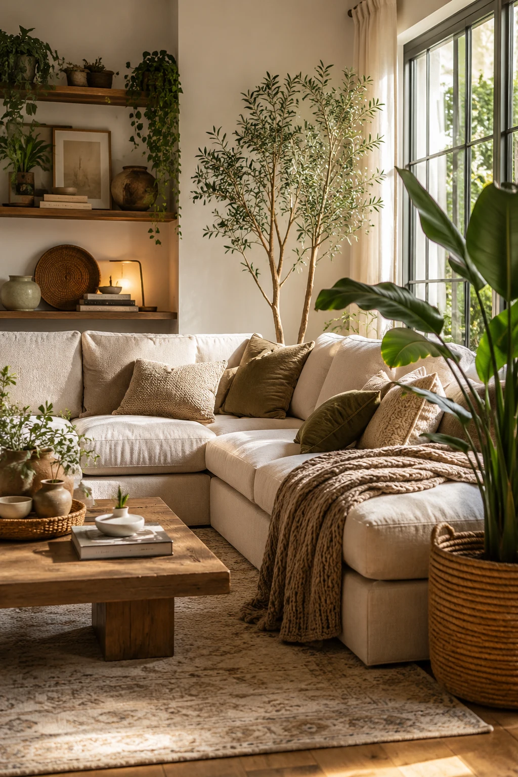 Add Greenery That Brings the Room to Life — living room inspiration cozy