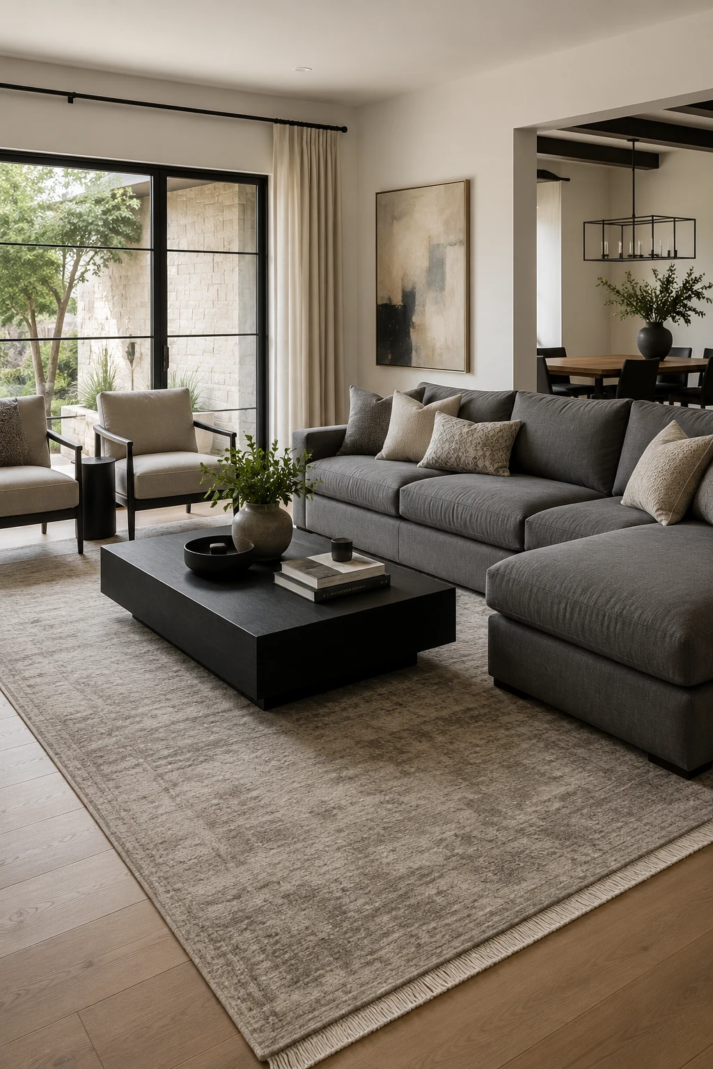 Choose the Right Rug Size Before Buying Accessories — living room inspiration grey couch