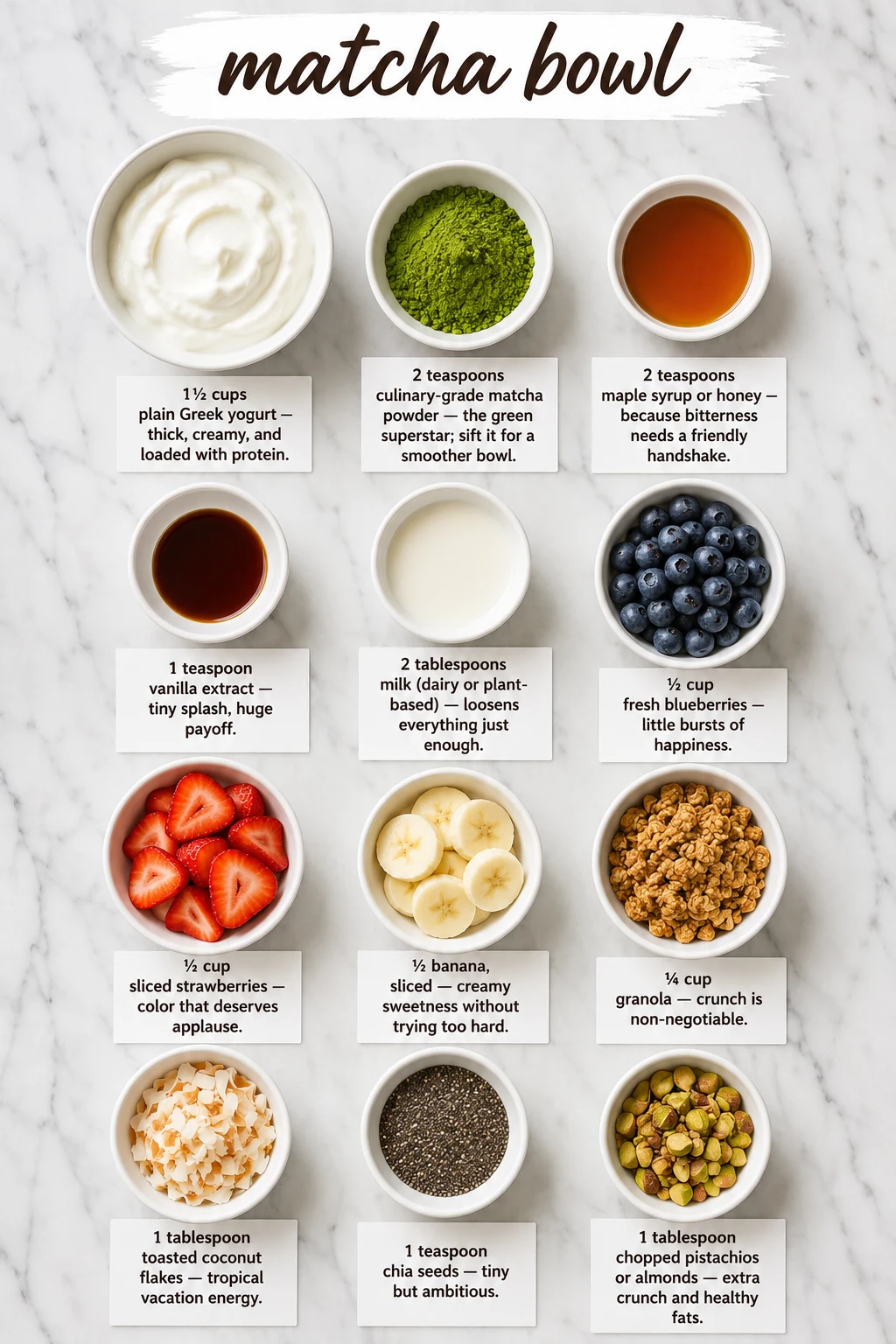 matcha bowl ingredients matcha bowl ingredients