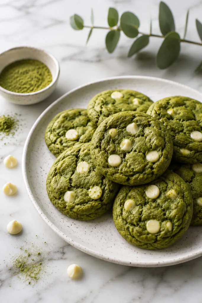 matcha cookies aesthetic