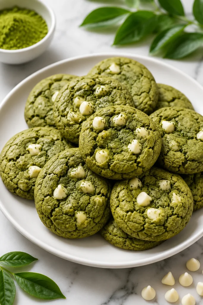 matcha cookies vegan