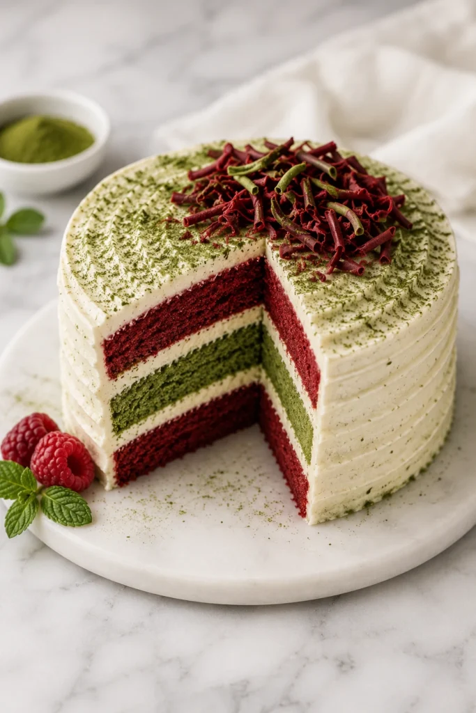 matcha red velvet cake