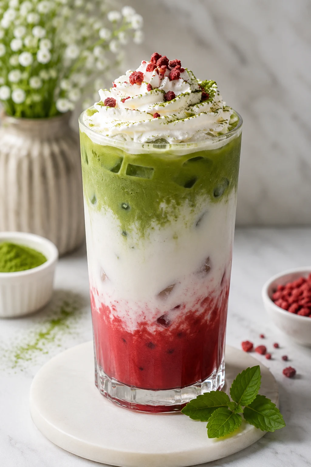 Minuman matcha dan red velvet recipe — easy step-by-step dish