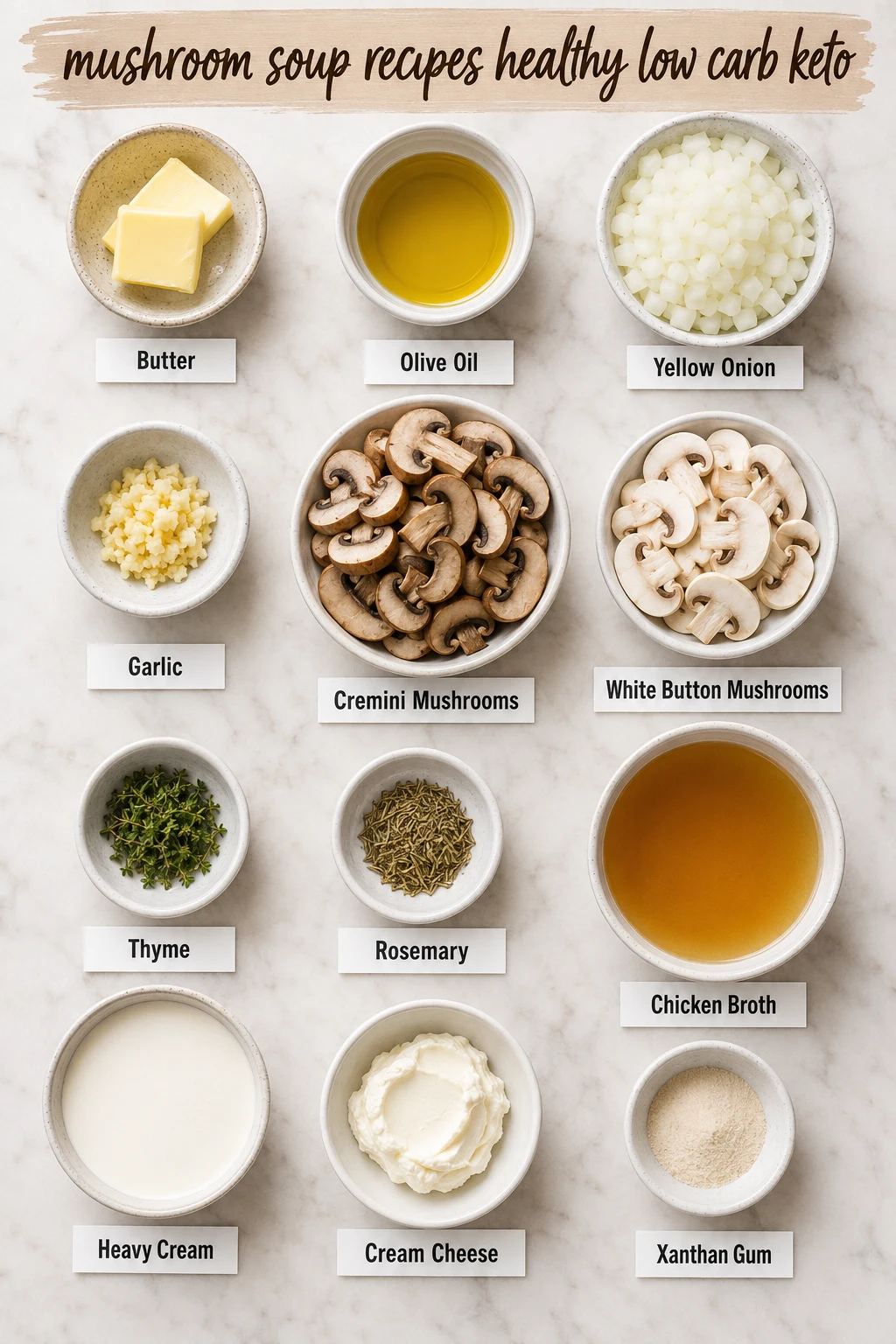 mushroom soup recipes healthy low carb keto ingredients