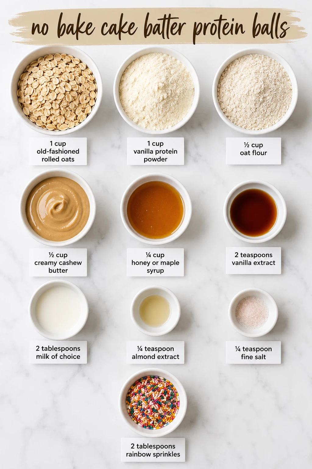 no bake cake batter protein balls ingredients no bake cake batter protein balls ingredients