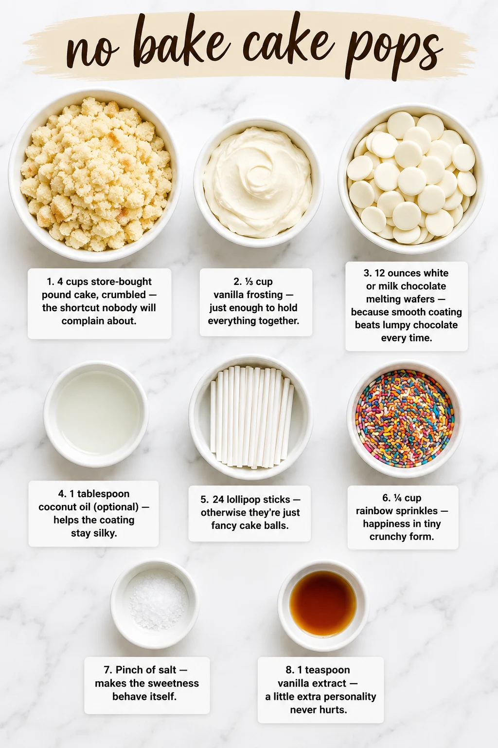 no bake cake pops ingredients no bake cake pops ingredients