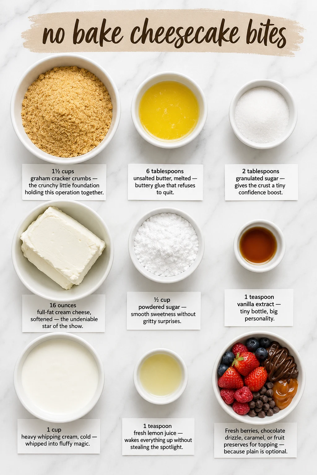 no bake cheesecake bites ingredients no bake cheesecake bites ingredients