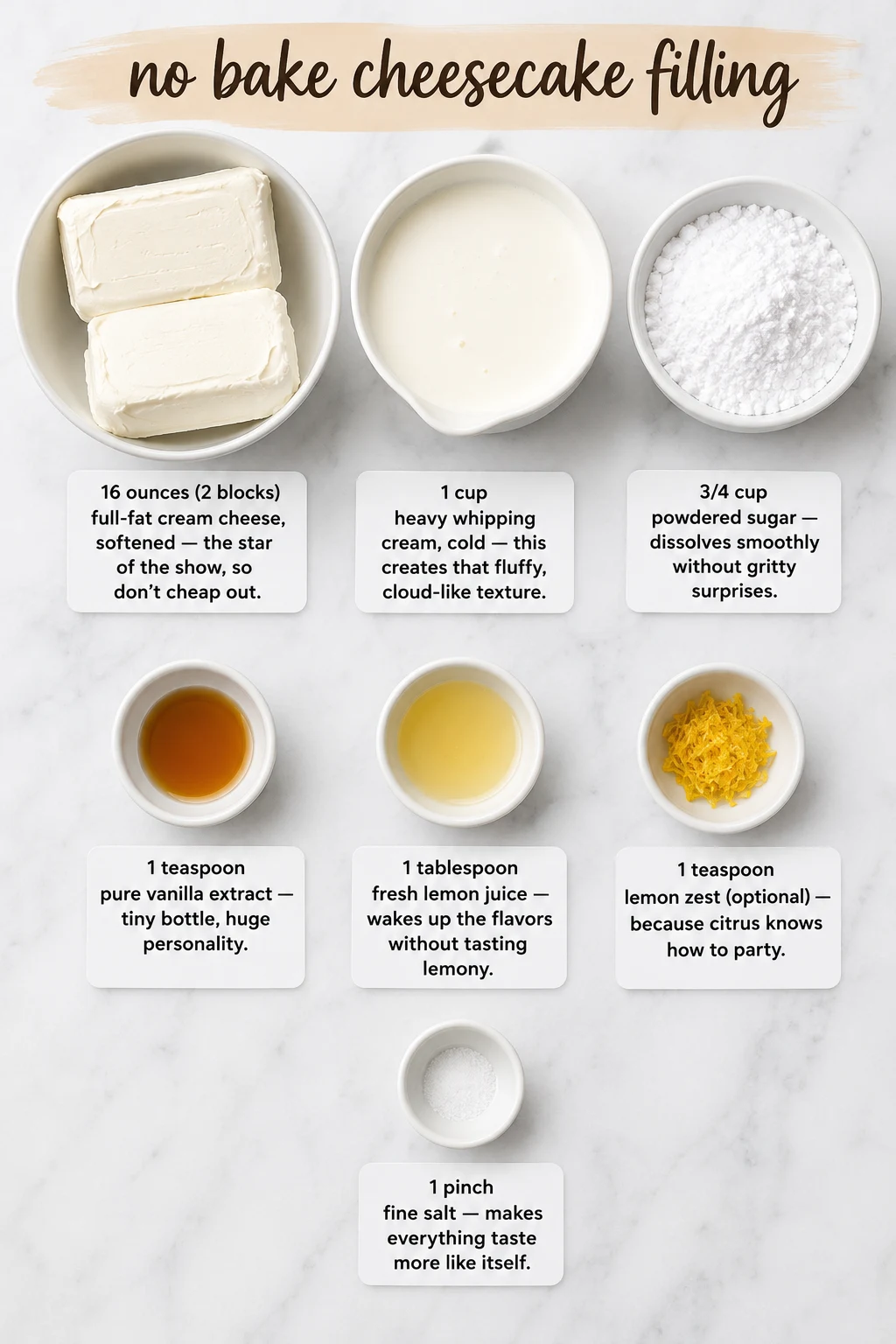no bake cheesecake filling ingredients no bake cheesecake filling ingredients