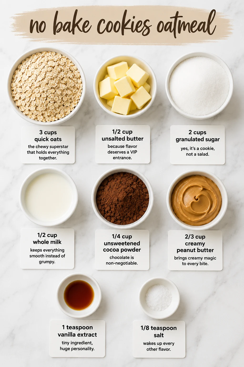 no bake cookies oatmeal ingredients no bake cookies oatmeal ingredients