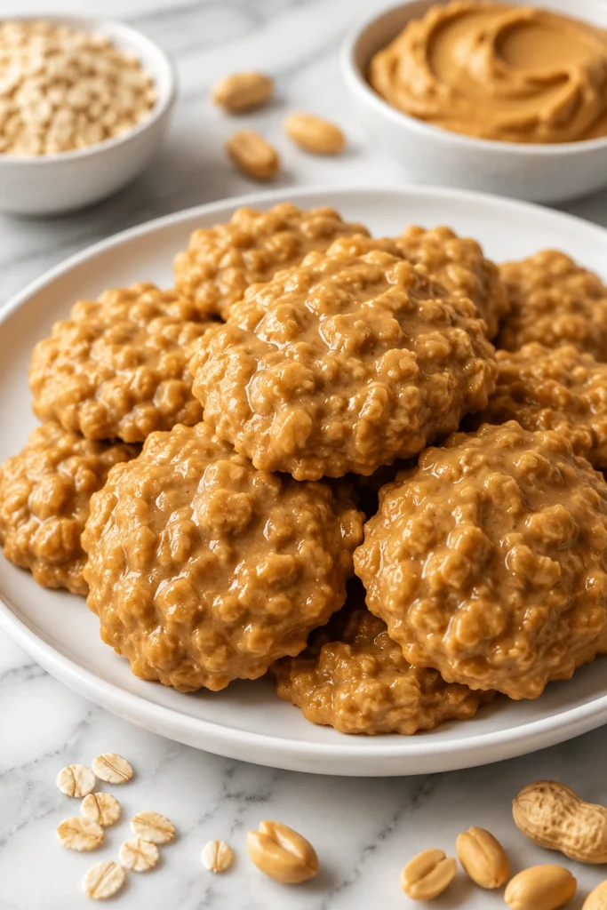 no bake cookies peanut butter
