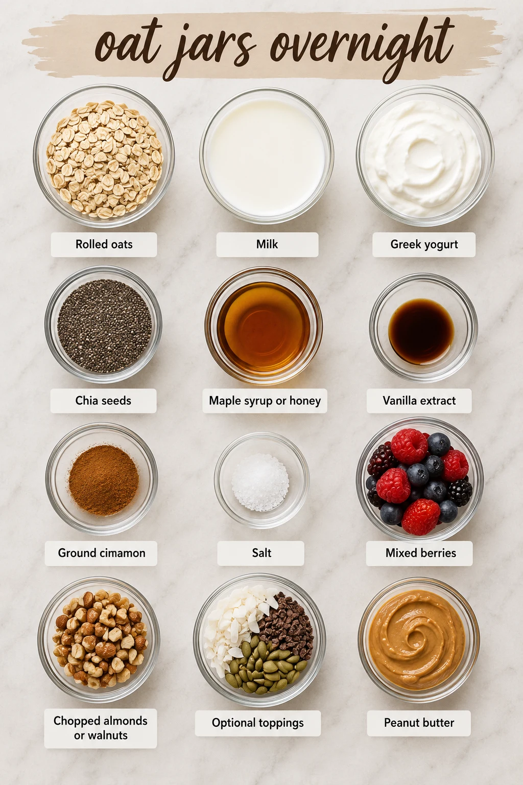 oat jars overnight ingredients