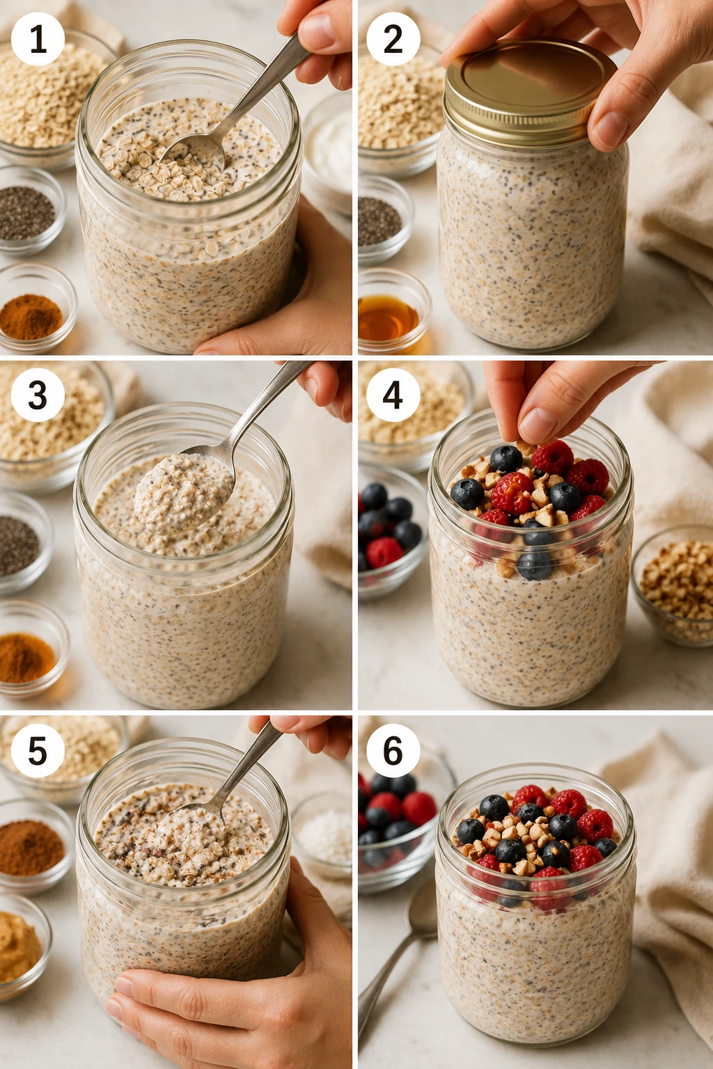 overnight oats rezepte step by step overnight oats rezepte step by step