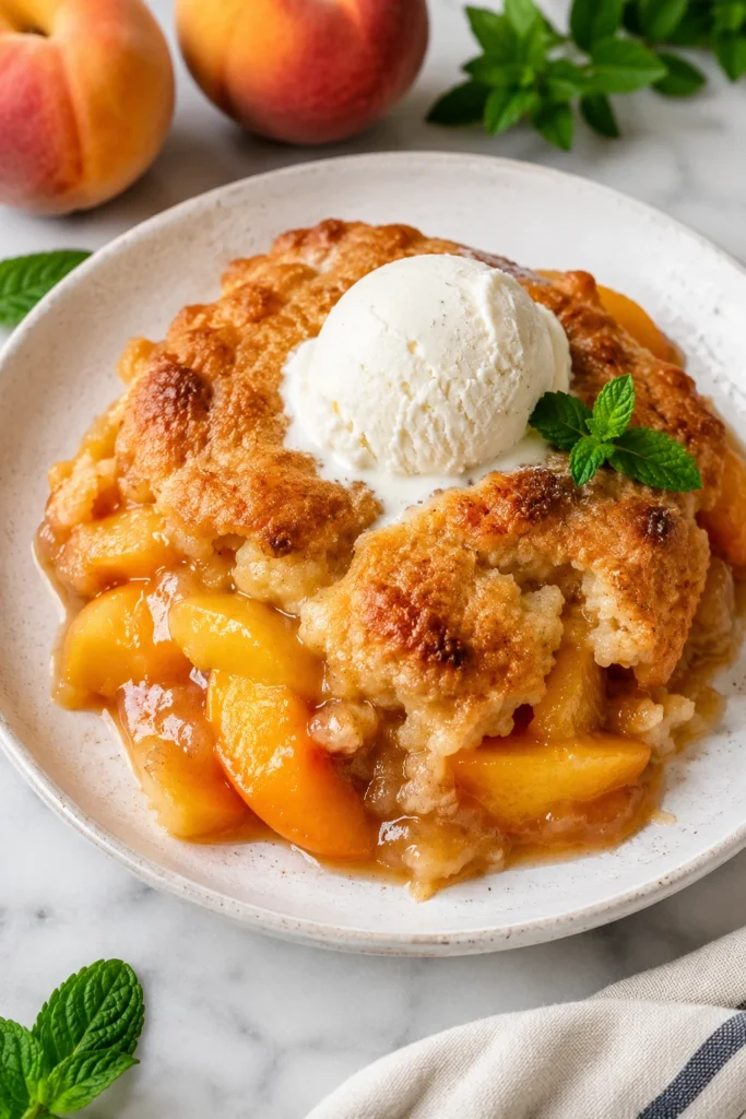 peach cobbler