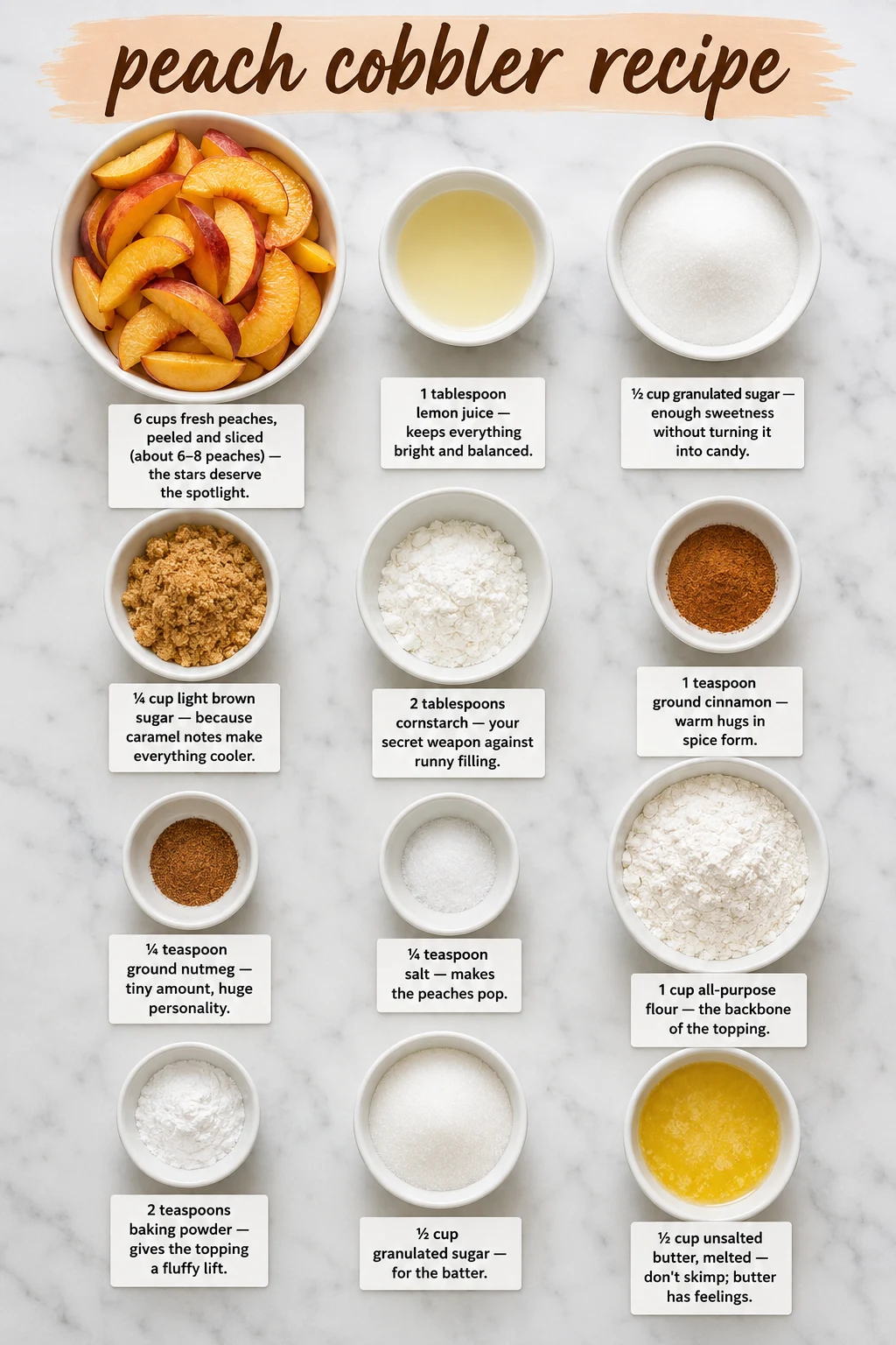 peach cobbler recipe ingredients peach cobbler recipe ingredients