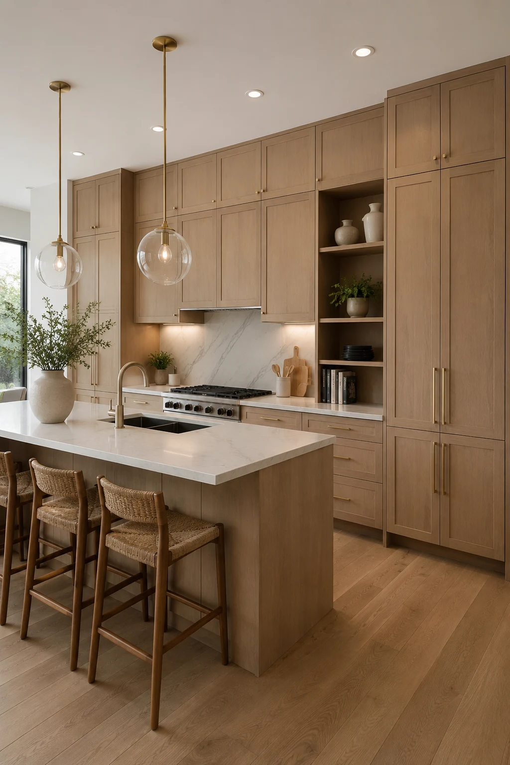 Peninsula Kitchen Ideas with Floor-to-Ceiling Storage — peninsula kitchen ideas