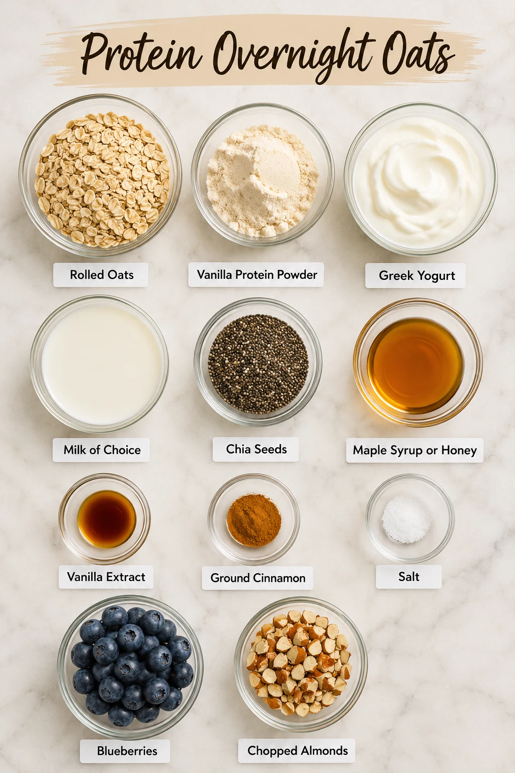 Protein Overnight Oats ingredients