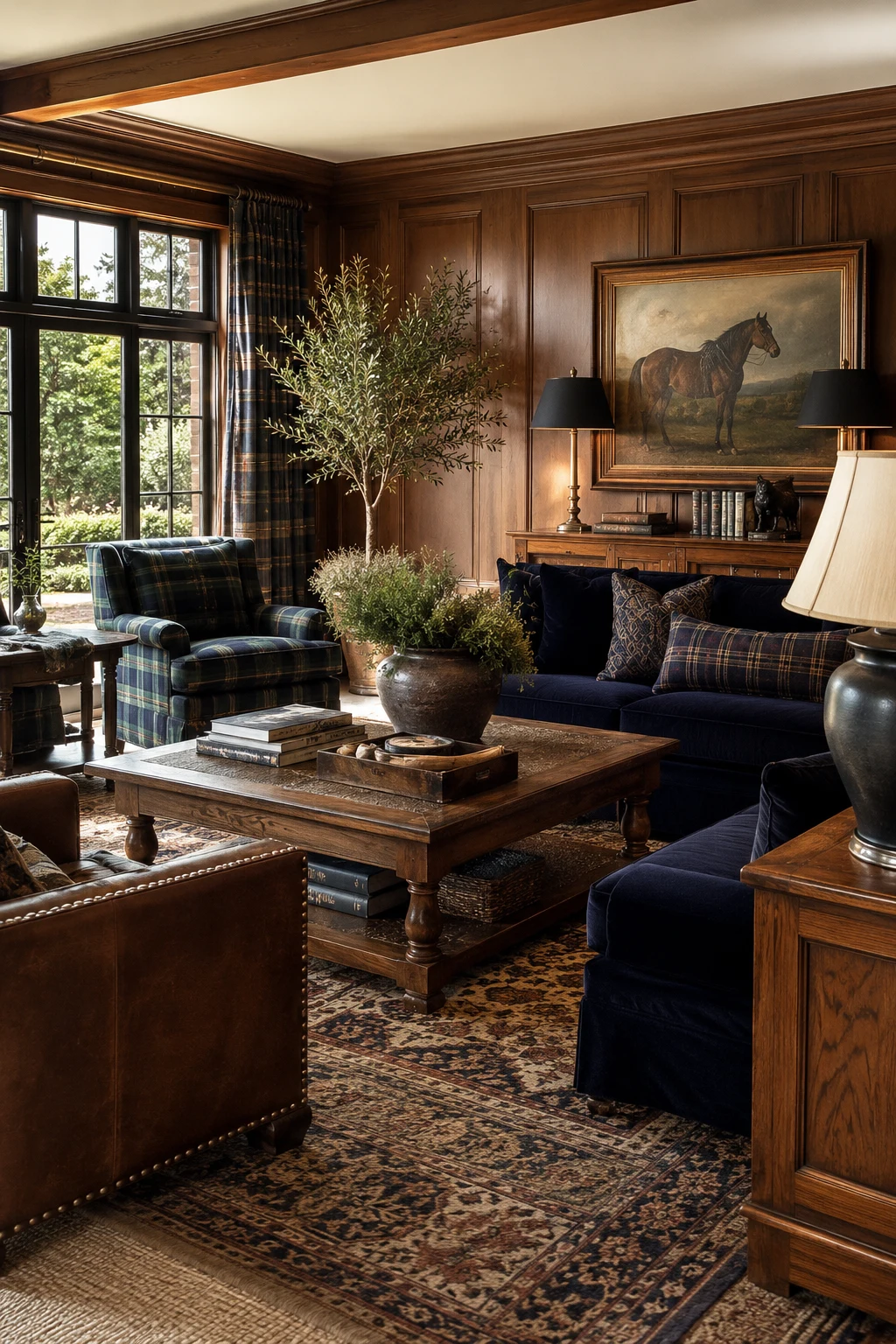 Build Ralph Lauren Living Room Inspiration With Warm Wood Furniture — ralph lauren living room inspiration