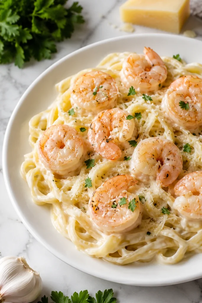 shrimp fettuccine alfredo