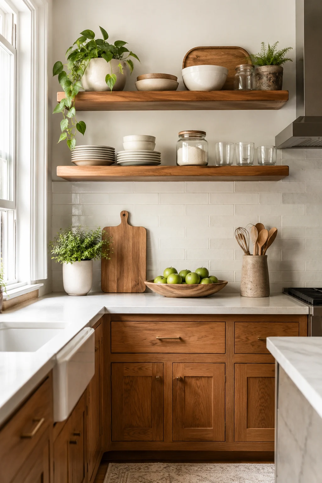 Take Storage Up with Floating Shelves — small kitchen storage ideas