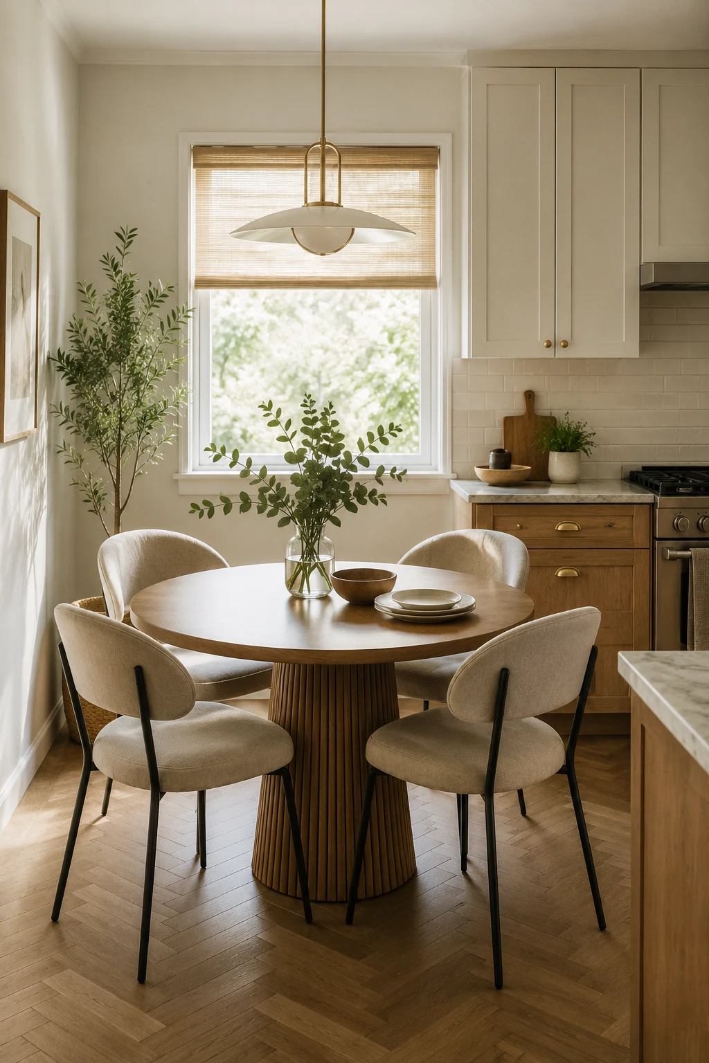 Small Kitchen Table Ideas with a Space-Saving Round Table — small kitchen table ideas