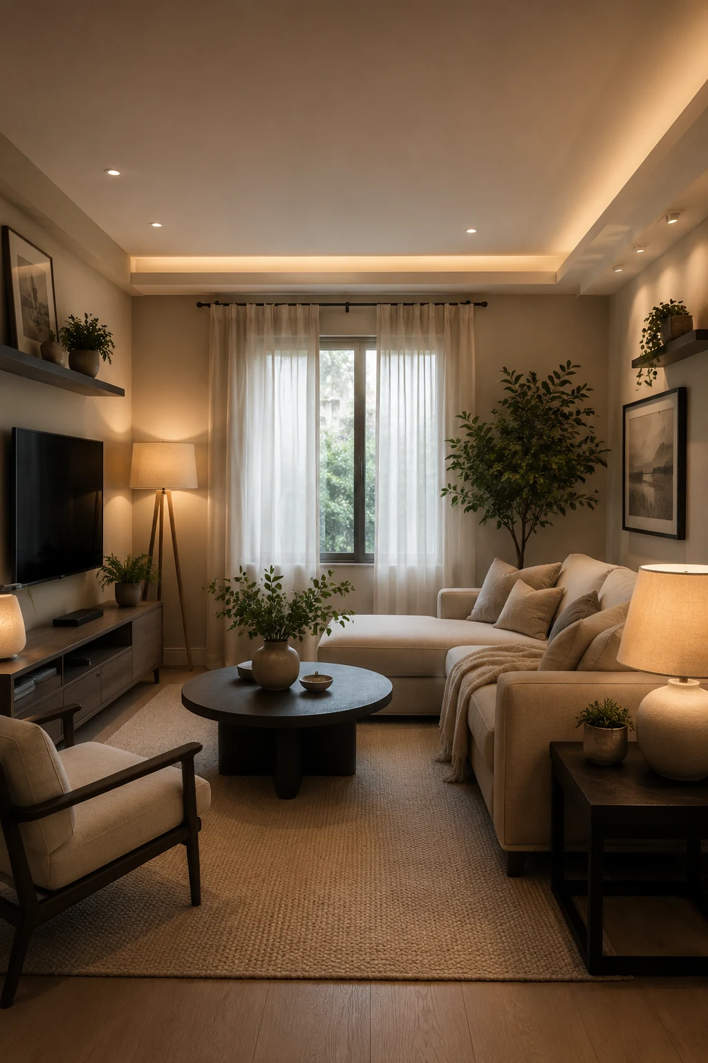 Add Layers of Lighting Instead of One Ceiling Fixture — small living room inspiration