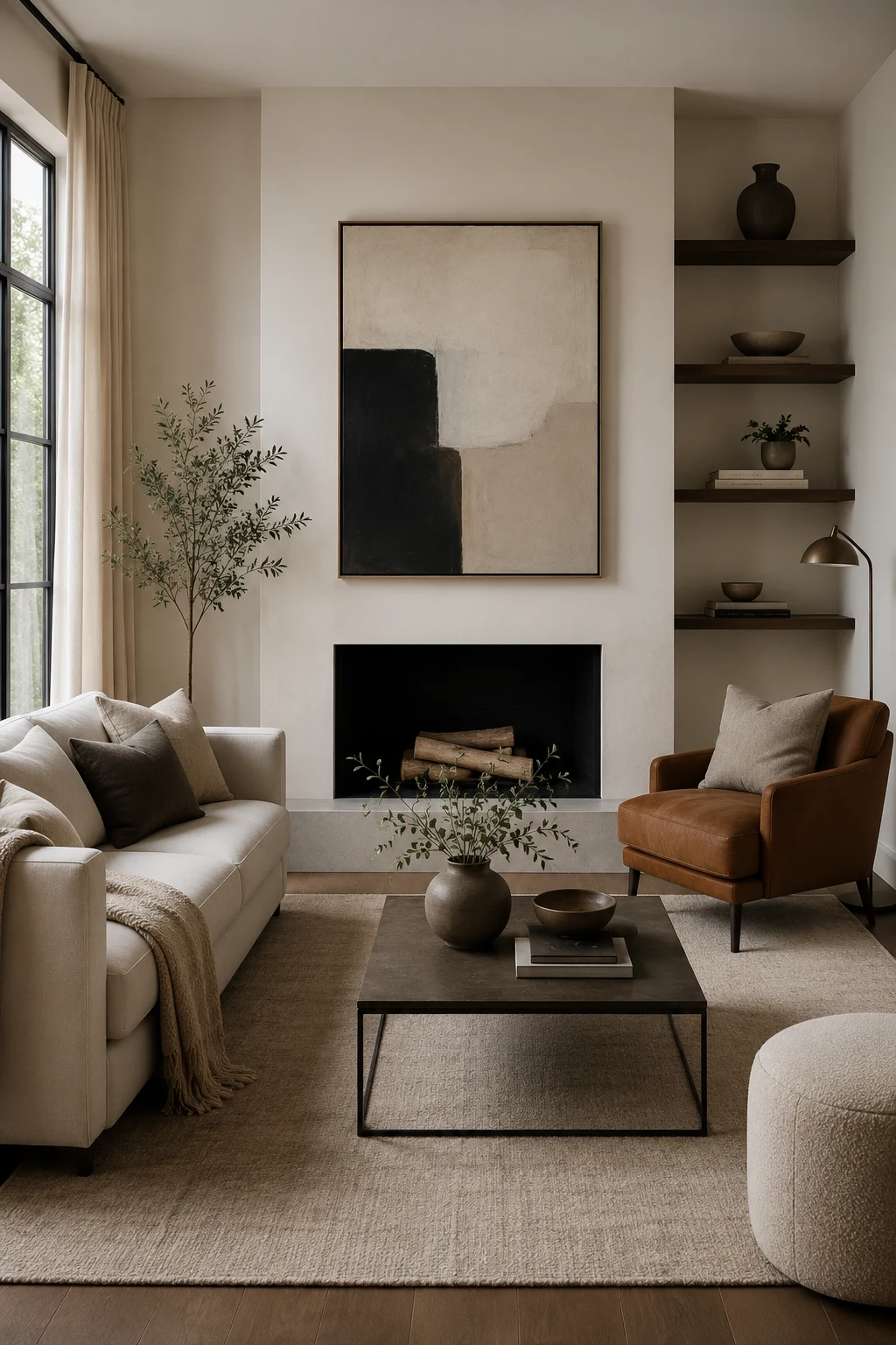 Create One Strong Focal Point Instead of Many — small living room inspiration