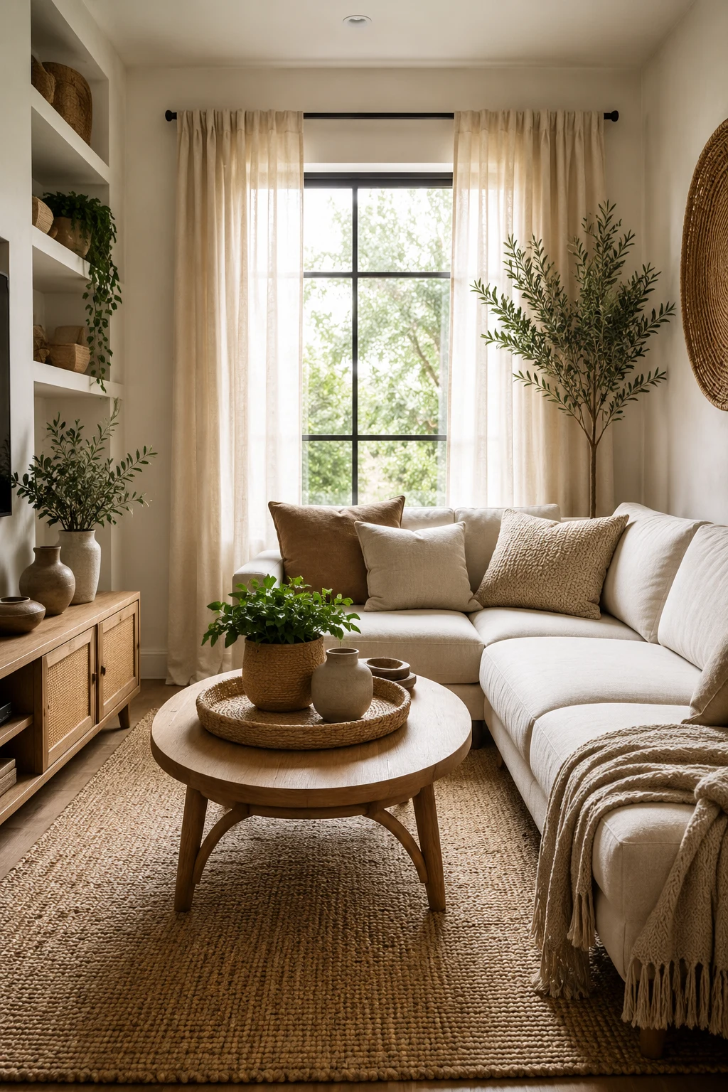 Finish Your Small Living Room Inspiration with Natural Texture — small living room inspiration
