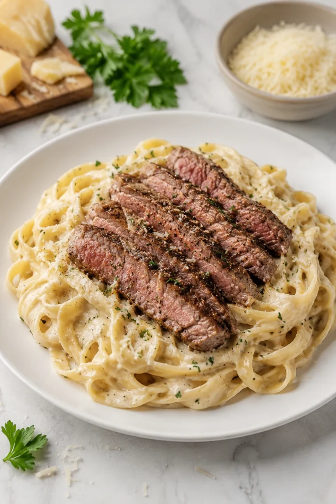 Steak fettuccine alfredo steak fettuccine alfredo