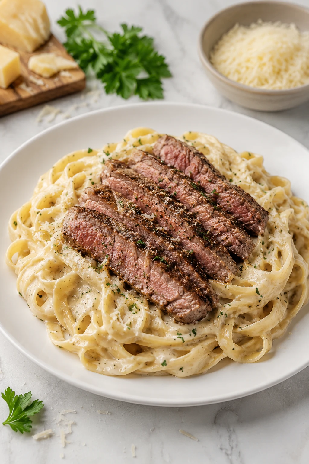 Steak fettuccine alfredo recipe β easy step-by-step dish