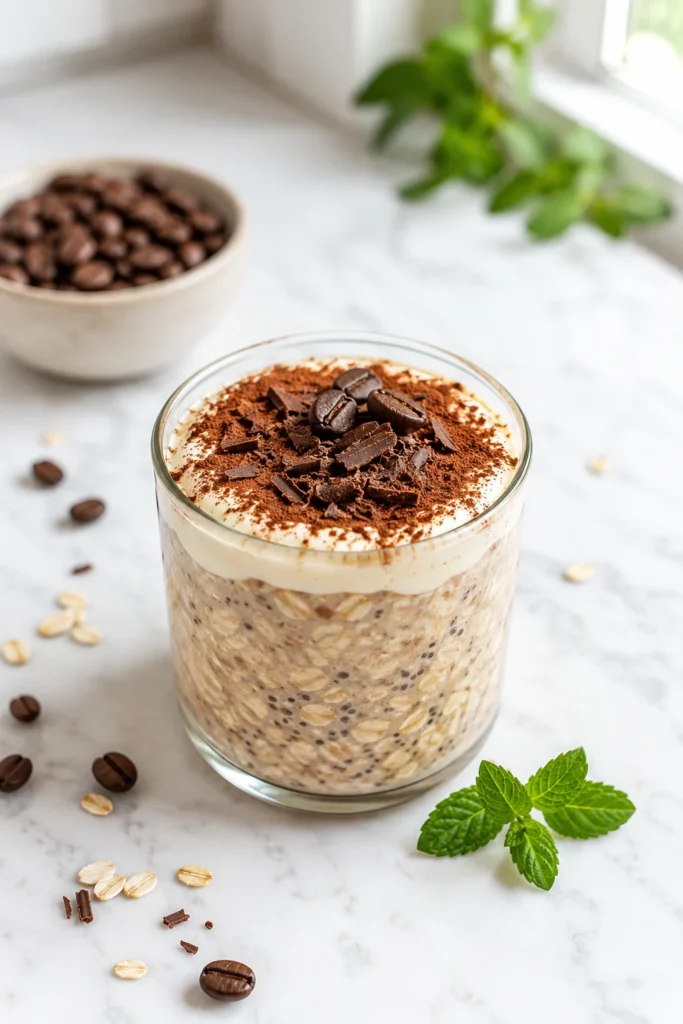 Tiramisu overnight oats tiramisu overnight oats