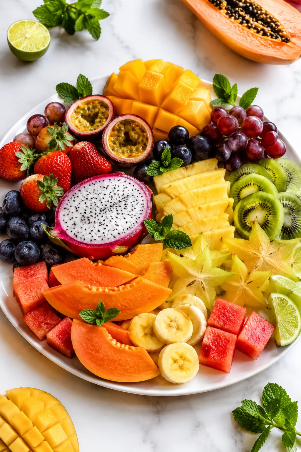 Tropical fruit platter