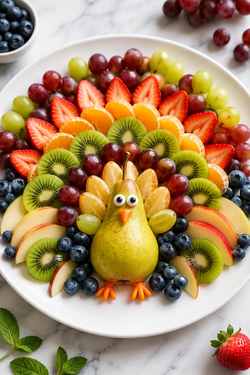 Turkey fruit platter