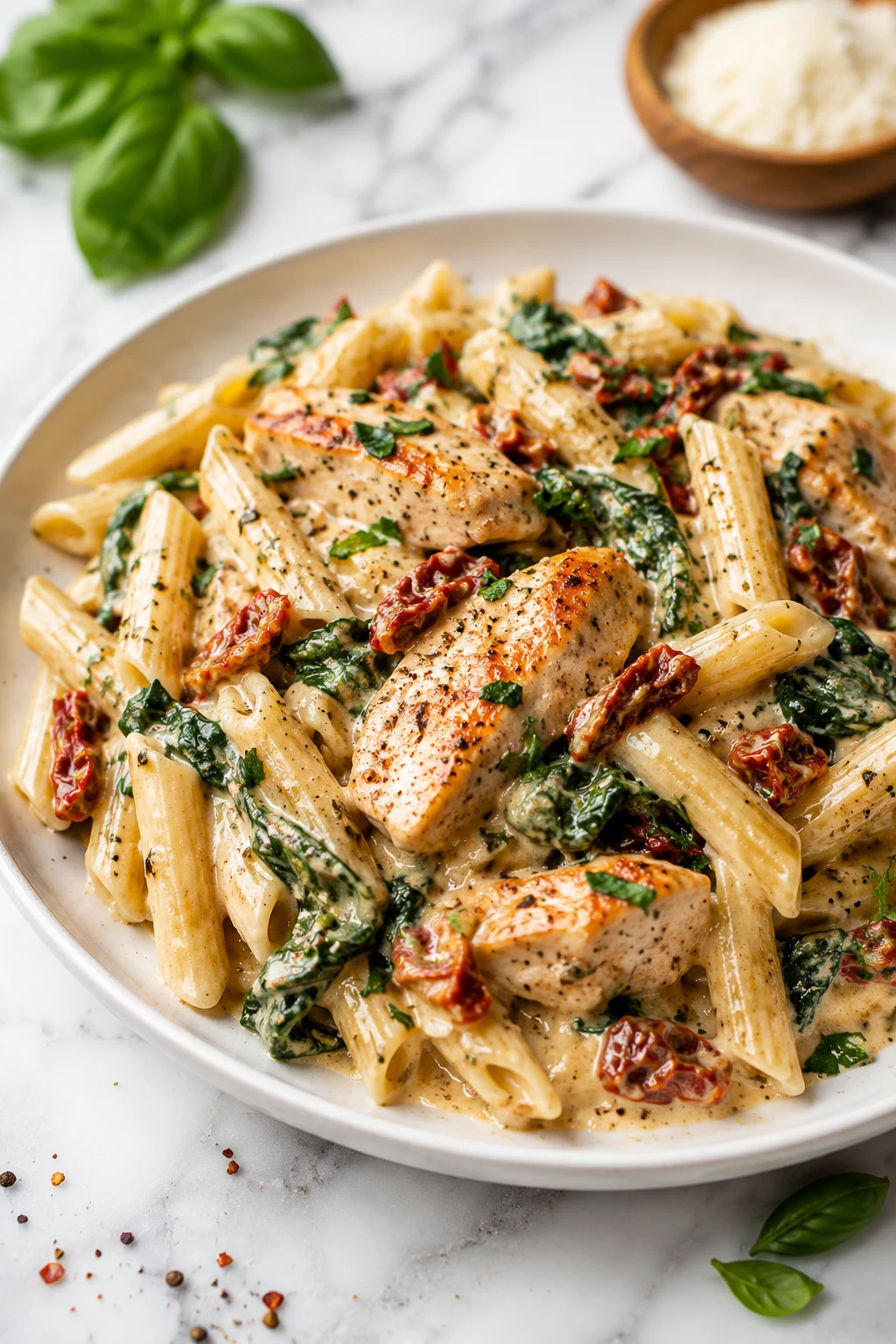 Tuscan Chicken Pasta recipe β easy step-by-step dish
