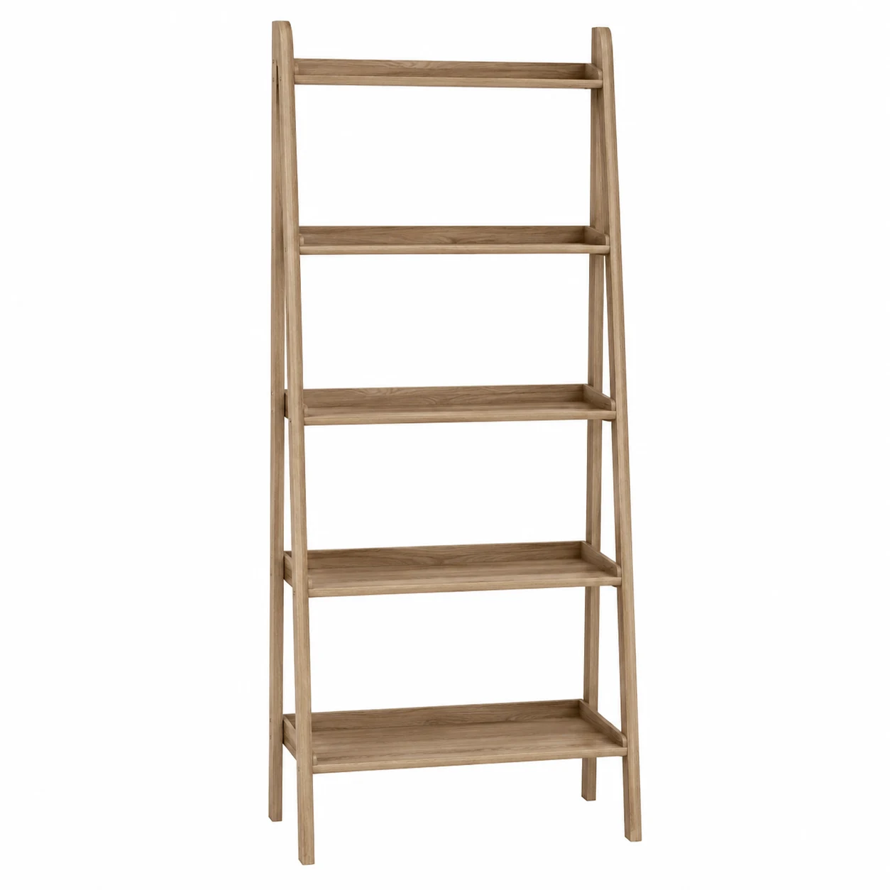 Nathan James Theo 5-Shelf Ladder Bookcase