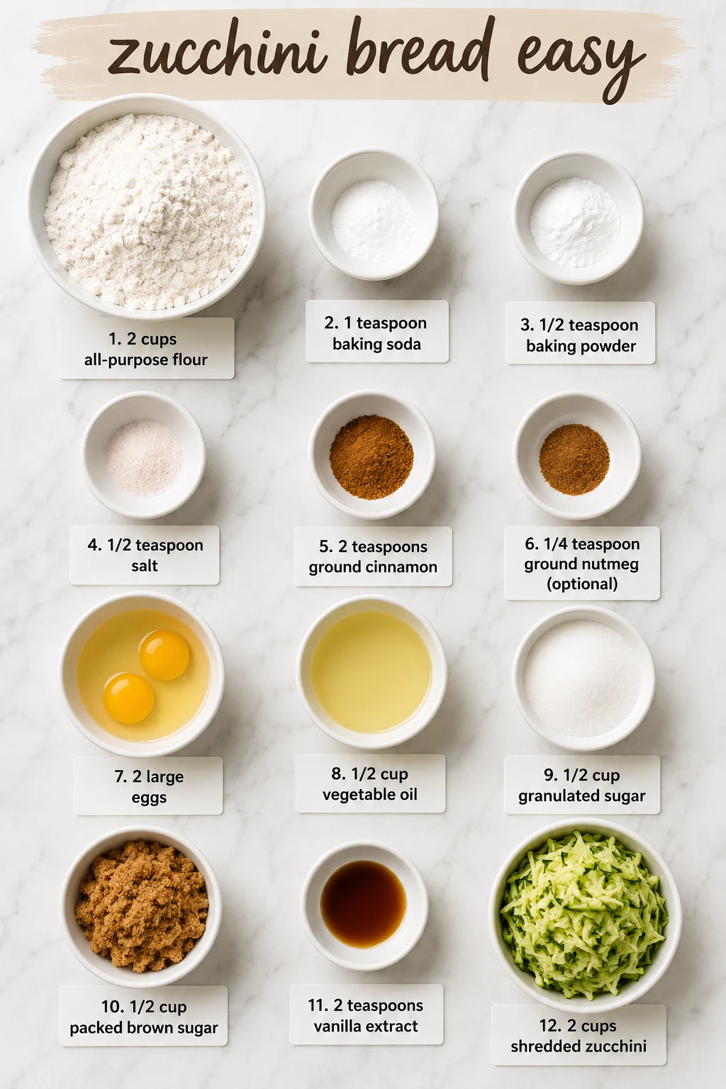 zucchini bread easy ingredients zucchini bread easy ingredients