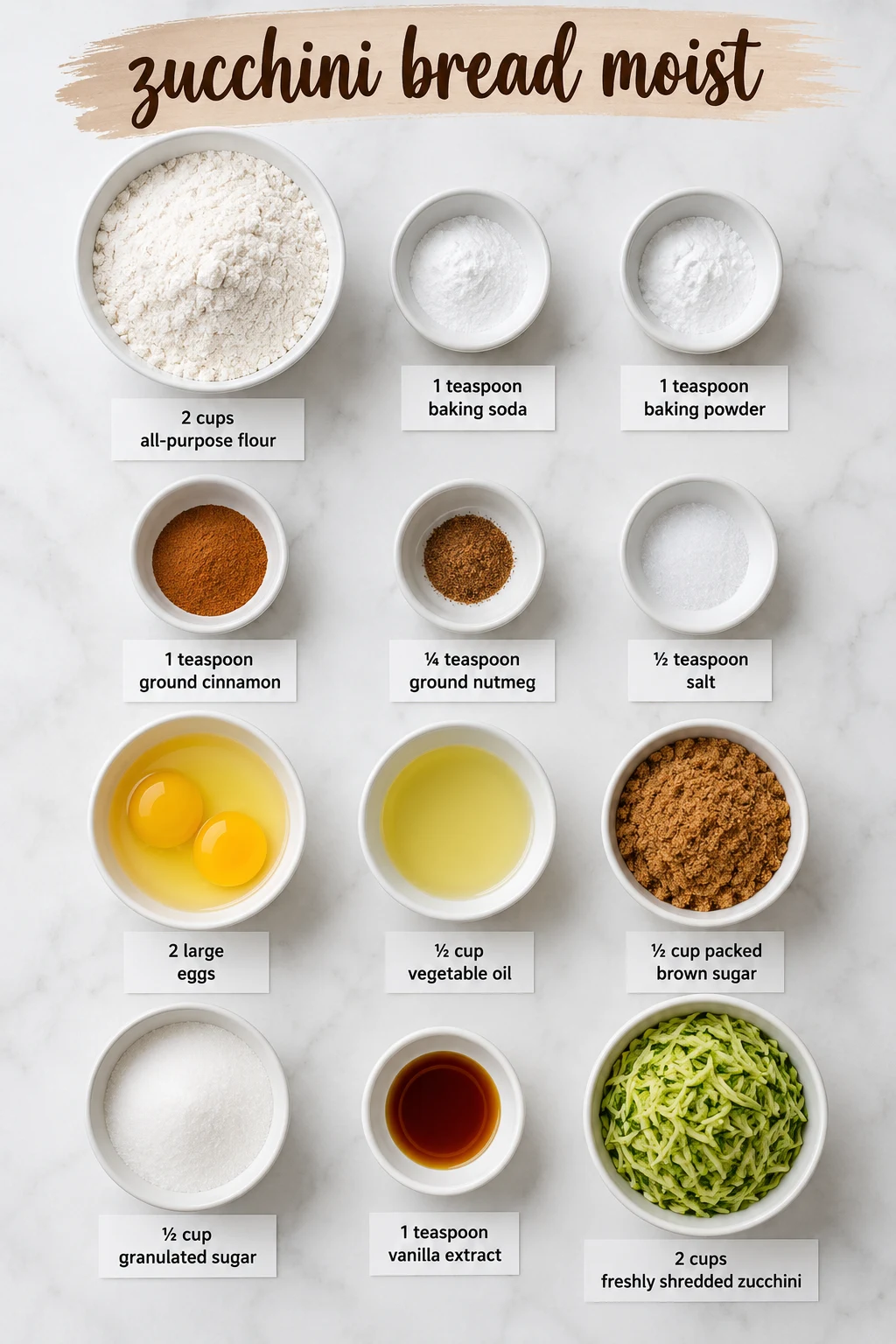 zucchini bread moist ingredients