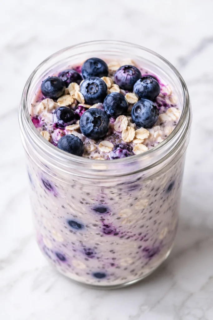 Blueberry Overnight Oats — Easy & Delicious Blueberry Overnight Oats