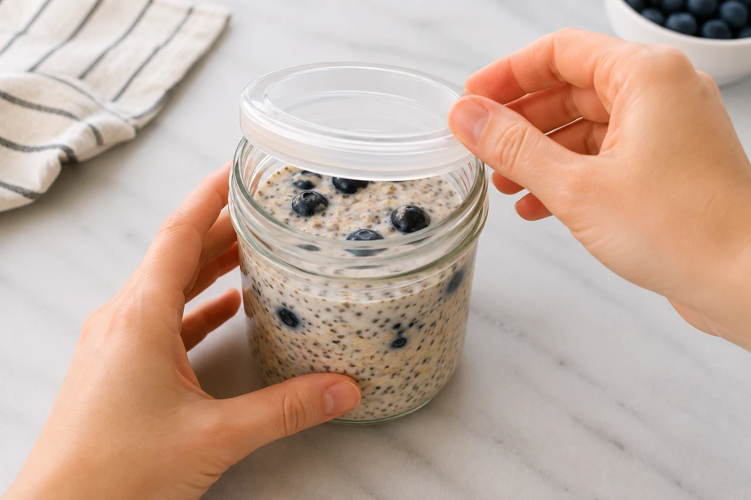 Blueberry Overnight Oats step 5 Blueberry Overnight Oats step 5