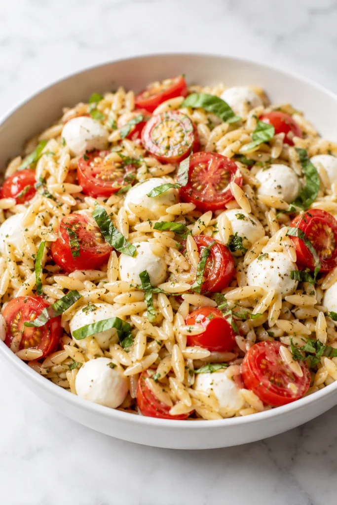 Caprese Orzo Pasta Salad